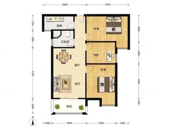 【多图】金都花园(市南),五四广场租房,近五四广场 万象城 实墙主卧