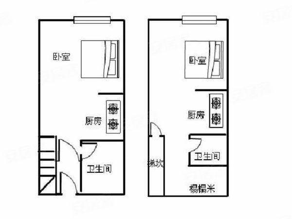 杨家坪租房,杨家坪花半里单间配套可以短租可以月付楼下就是公交车站