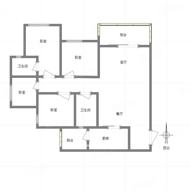 两江新宸森屿户型图图片