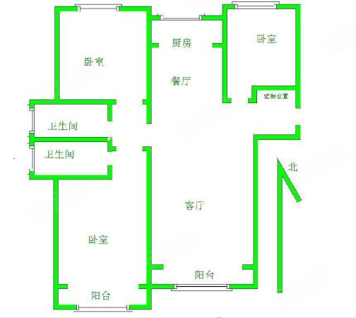 华中假日丽城(A区)3室2厅2卫138㎡南北147.5万