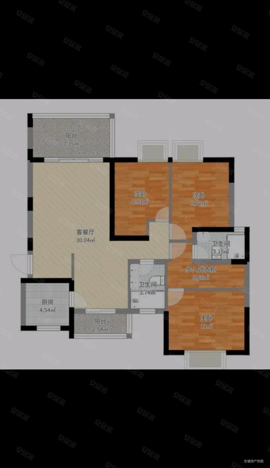仁山公园桂花苑桂花大道电梯高层4室3厅2卫140平产证齐全