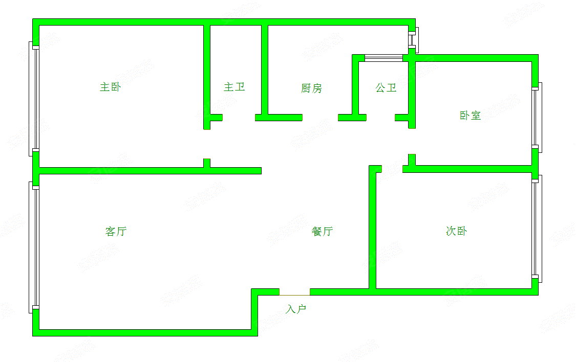 万和苑3室2厅2卫106㎡南北29.8万