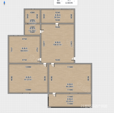 龙泉苑3室1厅1卫73㎡南北59.8万