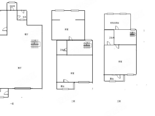 【多图】加州花园(别墅),怒江北街租房,加州花园(别墅) 3室2厅3卫 精