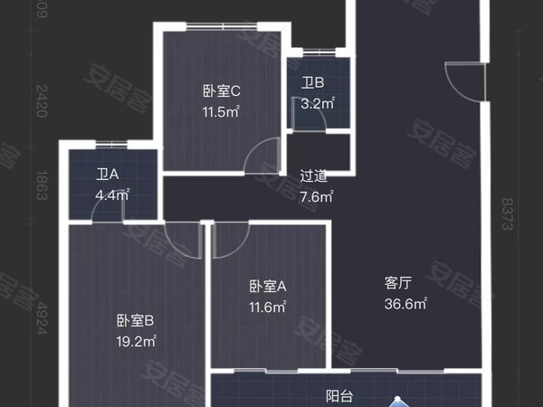 碧悦湾户型图图片