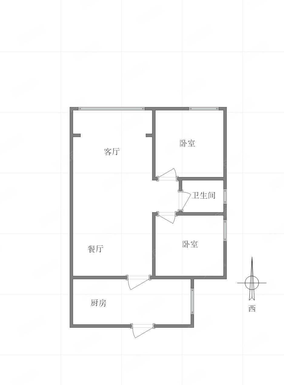 山千院东苑2室2厅1卫77㎡西69.8万