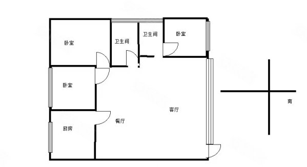 万科惠斯勒小镇3室2厅2卫145.43㎡南北155万