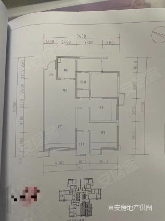 古江苑小区3室2厅1卫103.87㎡南北45万