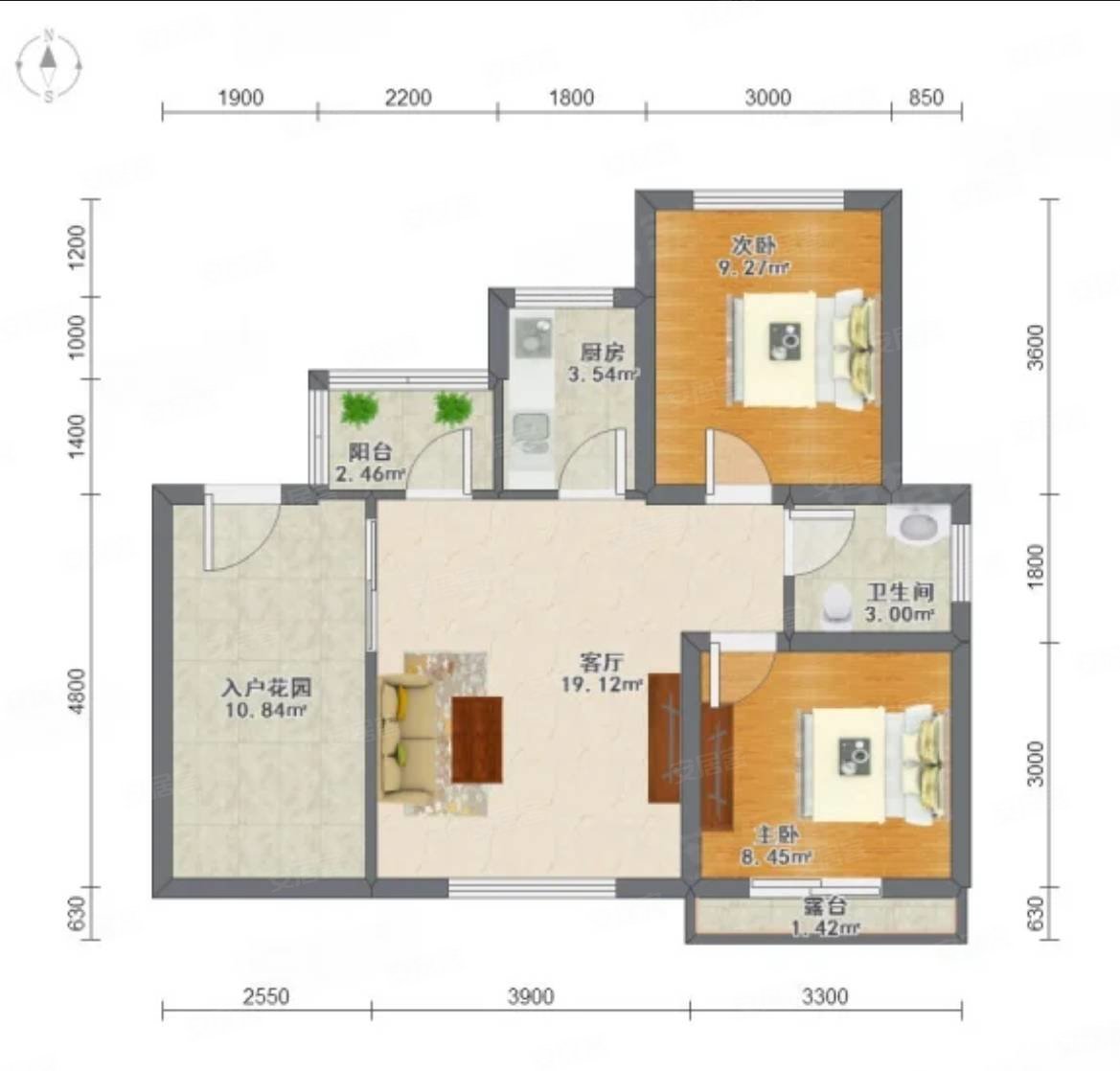 仙女山仙山流云二楼带大露台