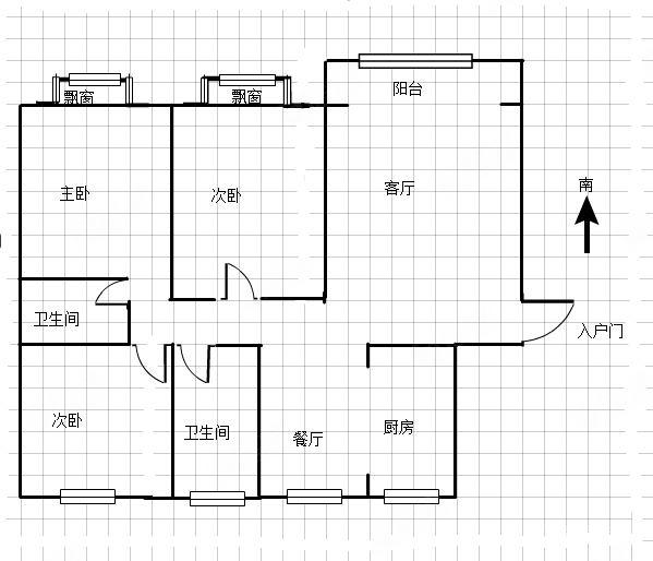 黄金湾府邸3室2厅2卫148㎡南102万