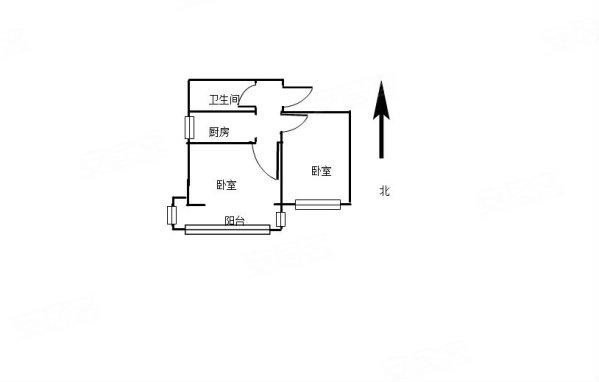 建大家园(铁西)2室0厅1卫48.32㎡西南32万