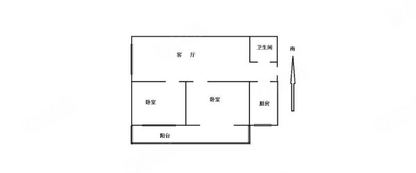 幸福里2室1厅1卫75㎡南北40万