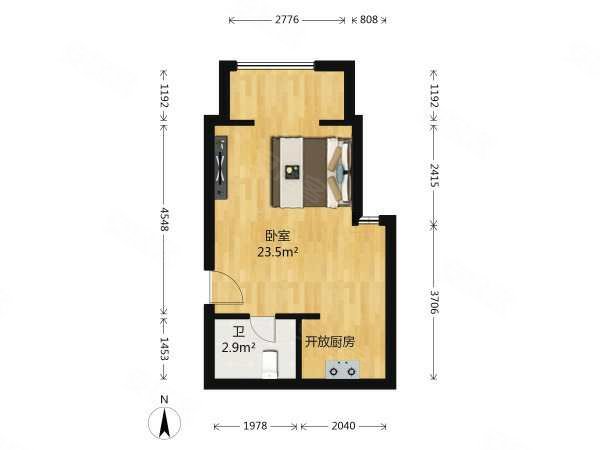 沈阳和平太原南街南九公寓南九公寓 1室1厅1卫  精装修35平米出租房源