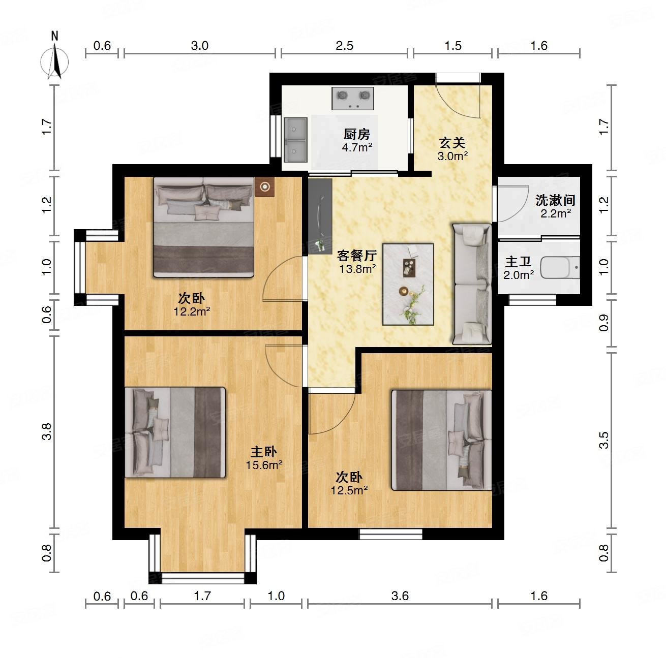 电梯房南湖中央花园小高层近地铁户型方正看房方便