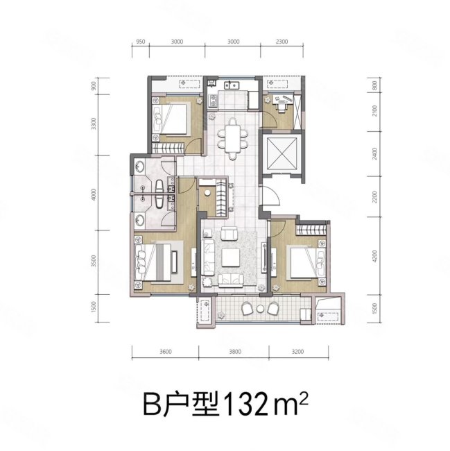 杨柳春风杨柳郡3室2厅2卫132.23㎡南195万