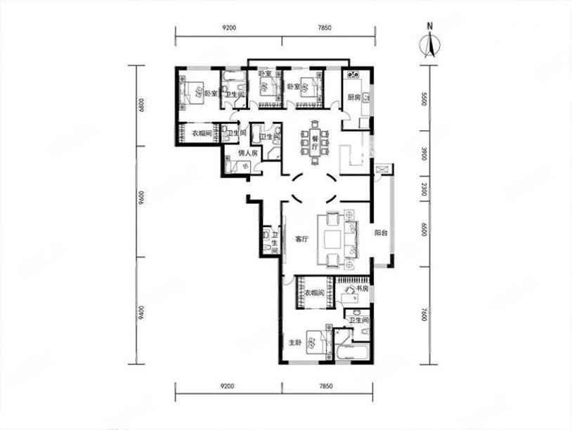 圣世一品二手房,2850万,5室2厅,5卫,390平米-北京安居客