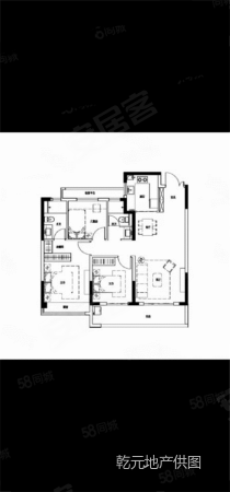 悦琅园3室2厅2卫98㎡南北131.72万