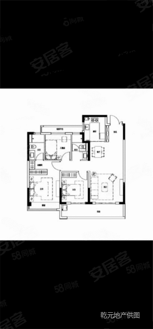 悦琅园3室2厅2卫98㎡南北131.72万