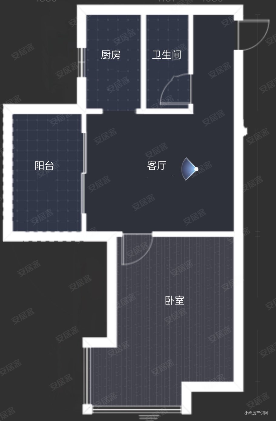 日韵东方2室1厅1卫51.71㎡南北79万