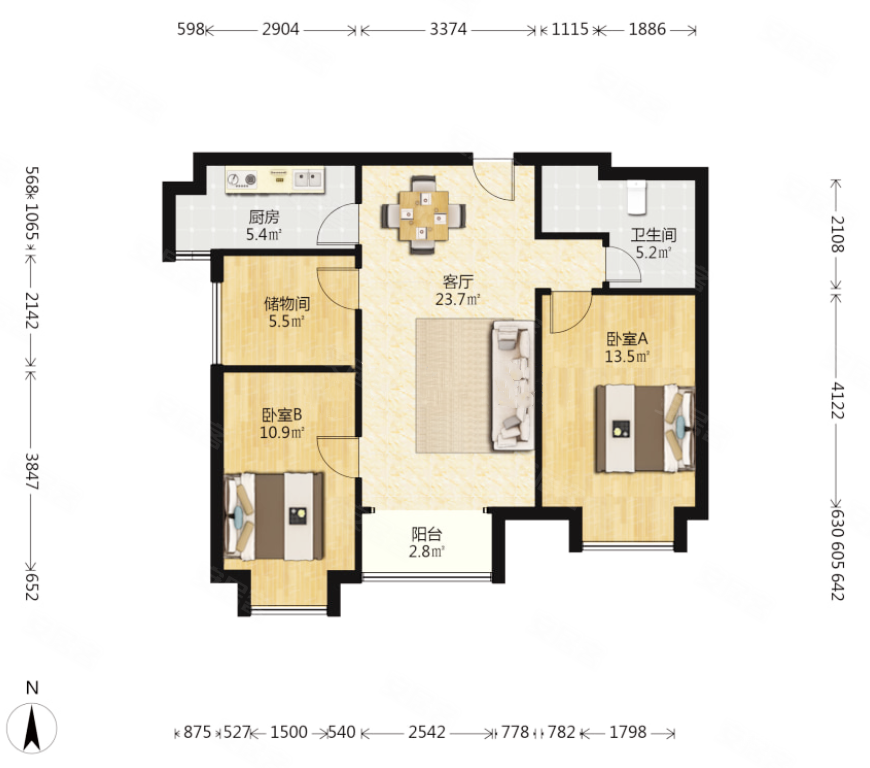高新区双地铁口天琴湾刚需小三室精装出售交通便利诚心出售随时看