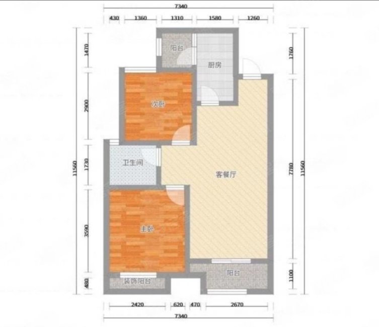 草滩 两室两厅 朝南 全明户型 双气地暖 小区人车分流,汉都新苑c区