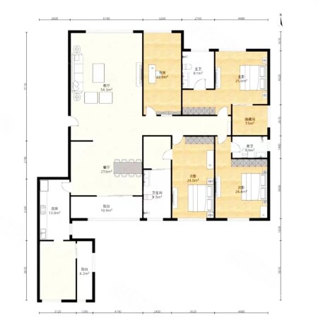 融侨外滩C区4室3厅5卫331㎡东南3380万