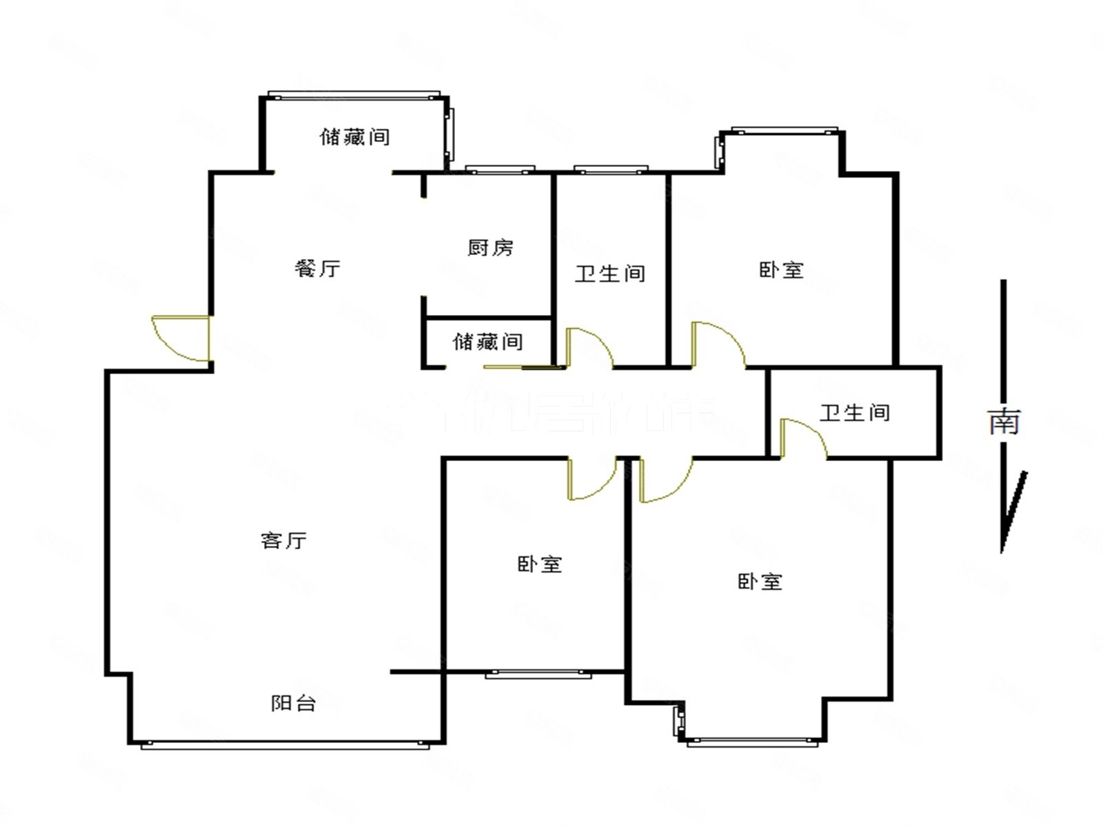 滨河湾二期 双阳卧室 步梯五楼 39锡小 全天采光