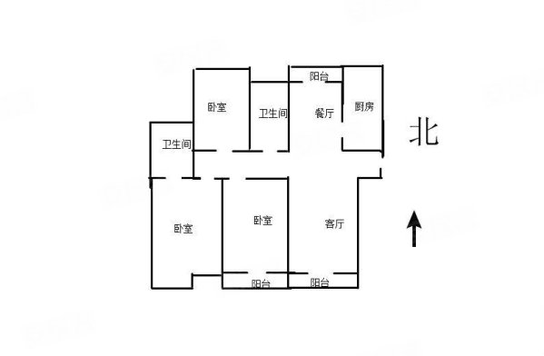 建业十八城(二期)3室2厅2卫132㎡南北99.8万