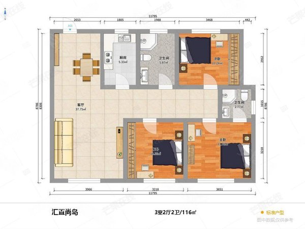 【多图】汇置尚岛,道义租房,汇置尚岛 精装三室 河景房 随时看房,沈北