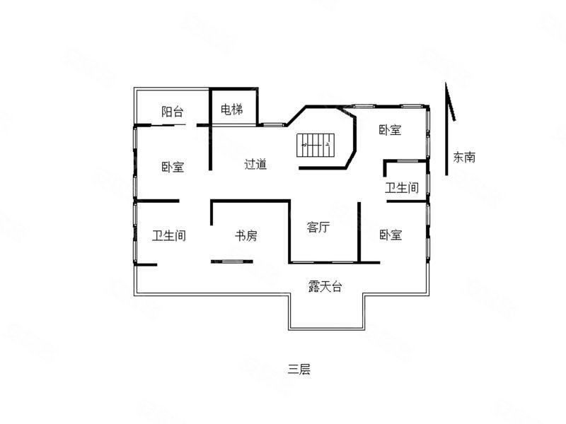 鲸山觐海(别墅)15室8厅15卫719.73㎡南北15000万