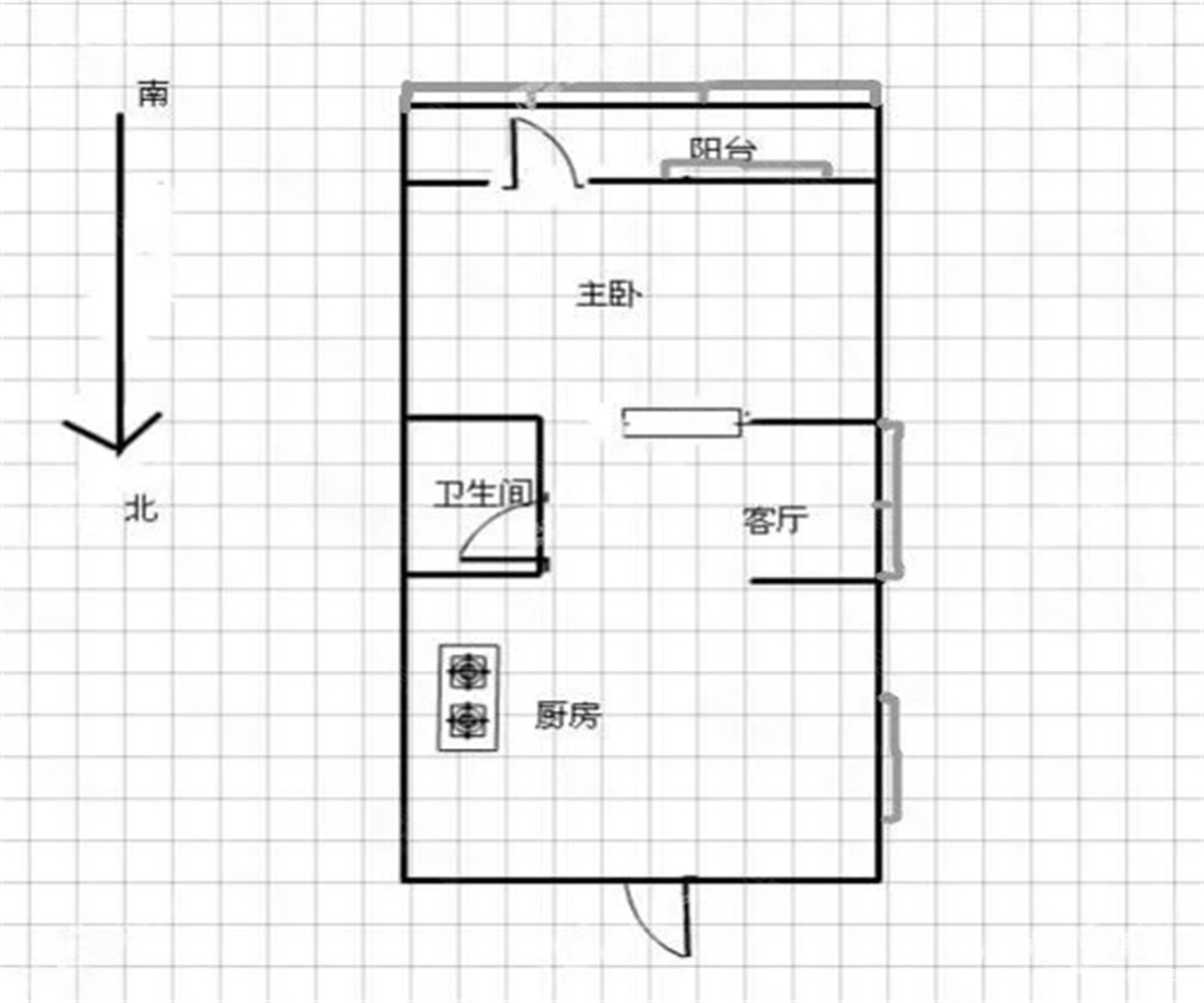 丁字街16号小区二手房,84万,1室1厅,1卫,40平米-北京安居客