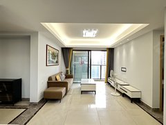 惠州大亚湾西区万达壹中心旁 南北通长阳台 次新小区 高层采光现代风 家具齐出租房源真实图片