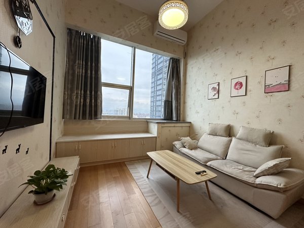 南昌红谷滩丰和北大道新力外滩9号铜锣湾旁精装loft公寓 家电齐全 整洁干净 1600每月出租房源真实图片