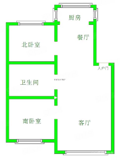 城建明居园2室2厅1卫88.5㎡南北45万