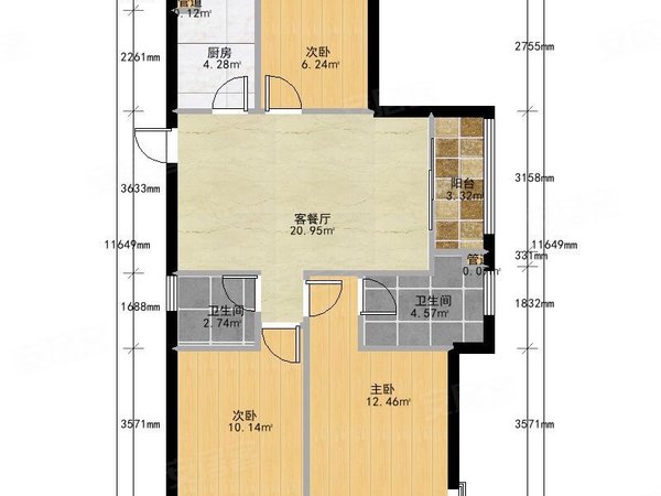 万达广场租房,城北万达万融城运河印一室客卧分离多套大小户型可选