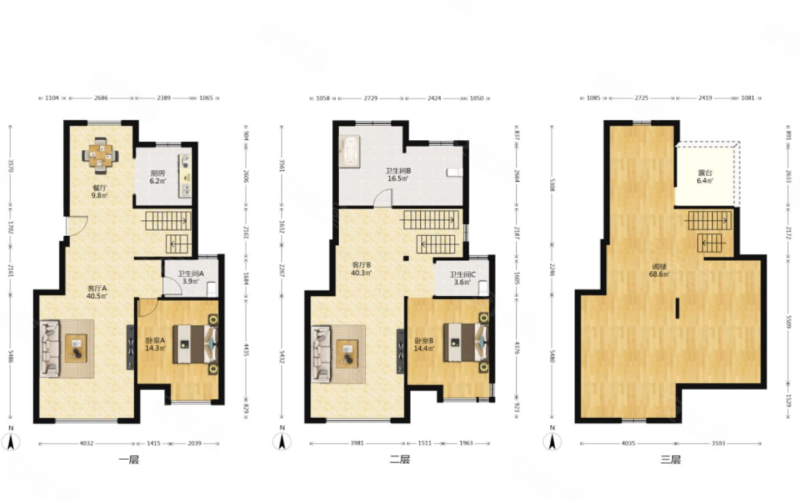低密洋房 观山观湖,绿地城dk3二手房,315万,3室2厅,3卫,168平米-西安