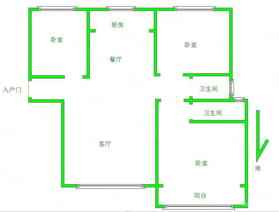 随时看房,东湖印象二手房,136万,3室2厅,2卫,111平米-保定安居客