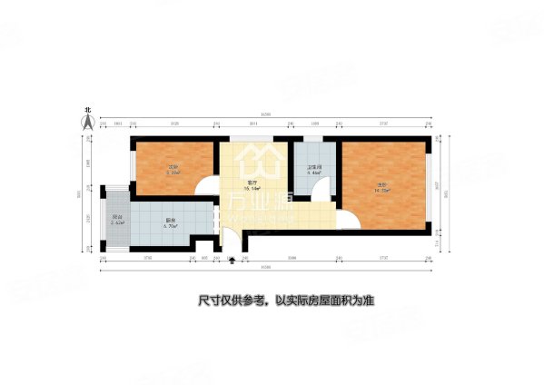 滨海向阳里(烟台道)2室1厅1卫63.16㎡东西110万