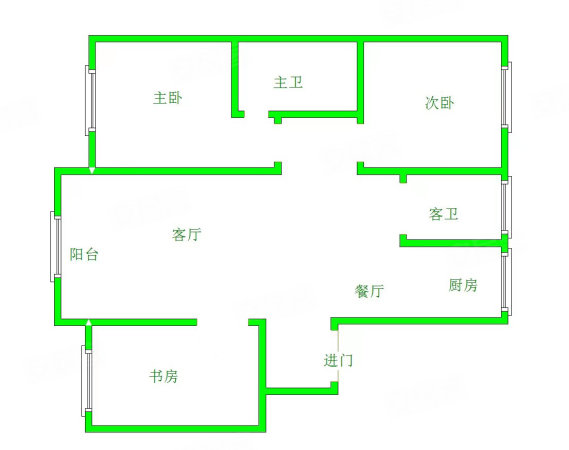 紫御东郡3室2厅2卫130.33㎡南北71.8万