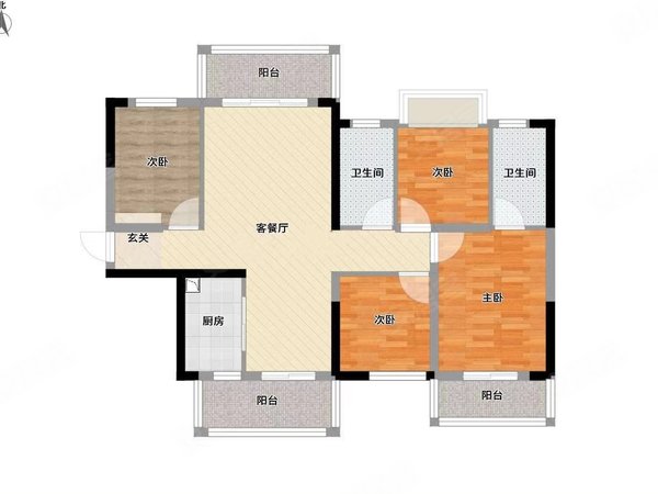 南宁良庆良庆镇五象大唐果招租,可居家,工作室,全新精装四房,良庆菜市