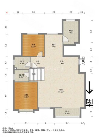 润城公园印象(仓程路)5室3厅3卫225㎡南北92万