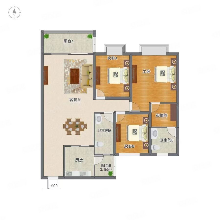 丽城花园二手房,26万,3室2厅,2卫,50平米-中山安居客