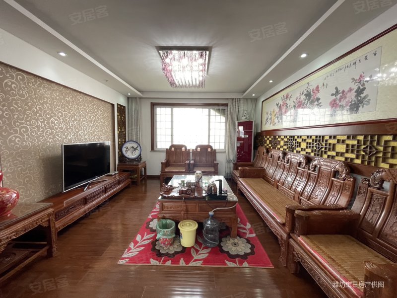 豪华装修电梯房,送全部高档红木家具,直接拎包入住,昌盛花园二期二手