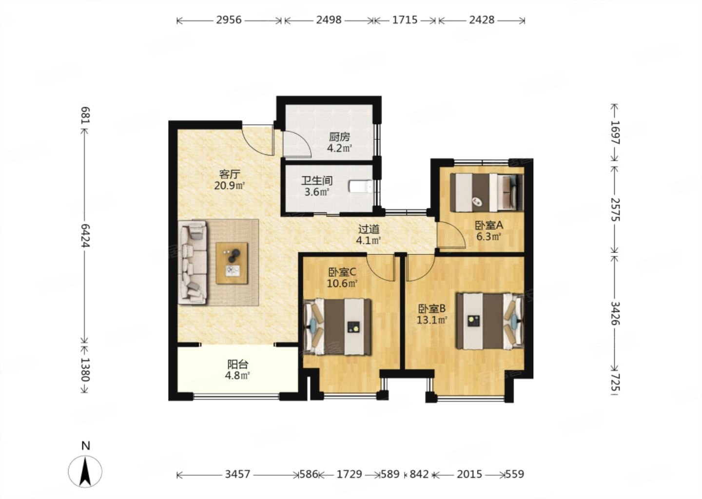 44平米-南京安居客