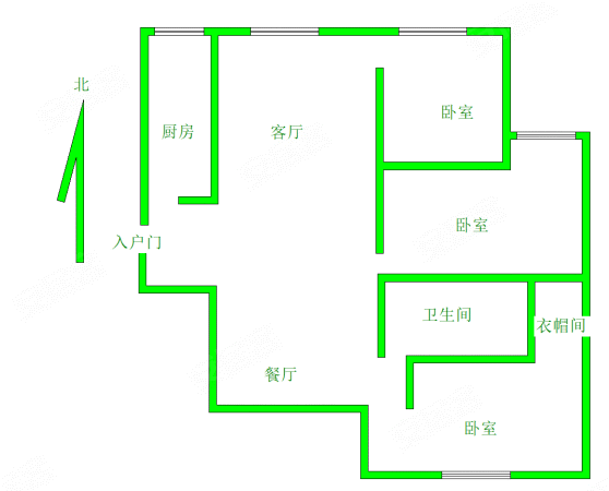 东联文青园3室2厅1卫127㎡南北86.8万