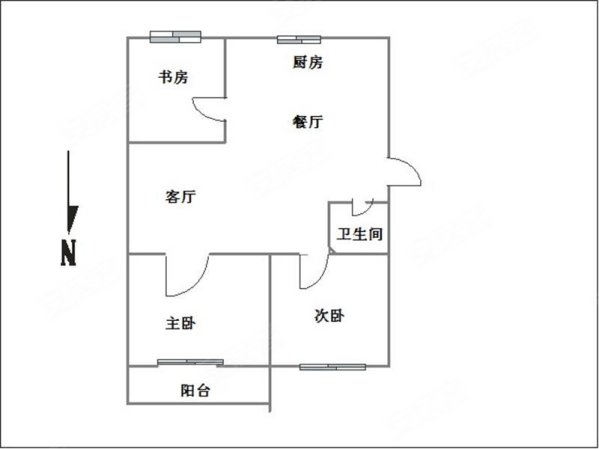 金鑫学府嘉园3室2厅1卫115㎡南北65万