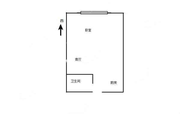 七彩云南第壹城(商住楼)1室2厅1卫41㎡北17万