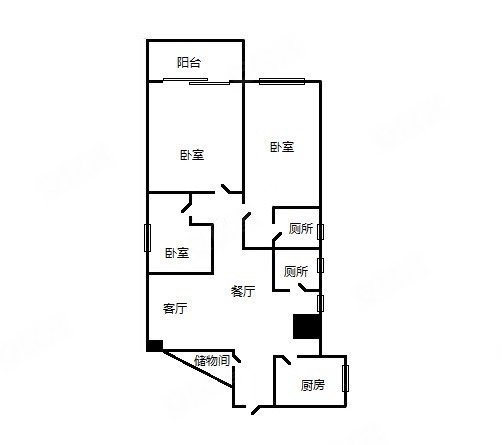 广州天河岗顶龙苑大厦龙口西路 笋租龙苑大厦大三房 精装修 拎包入住