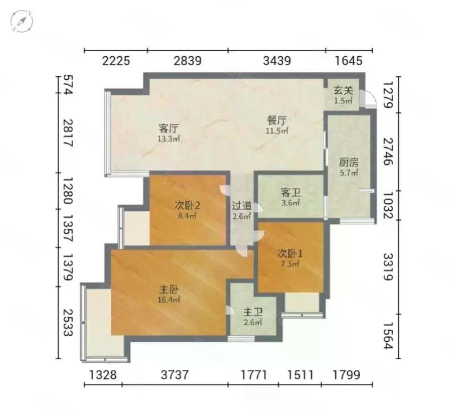 华宇旭辉锦绣广场非常正气楼层好采光佳让您居住非常舒适