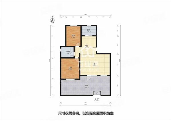 宜禾溪岸2室2厅1卫100.3㎡南230万